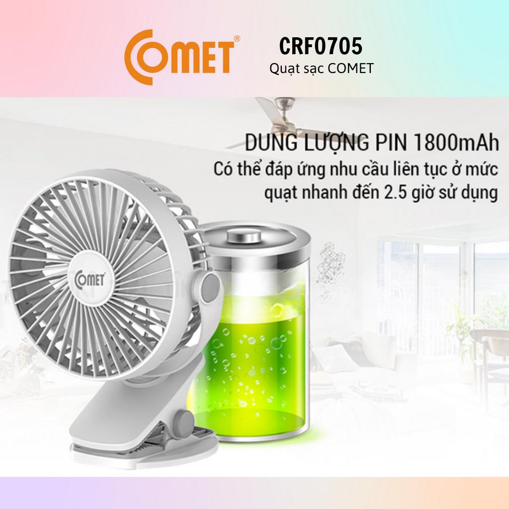 Quạt sạc tích điện COMET cho xe hơi, văn phòng CRF0705/1506/1406 - Hàng chính hãng