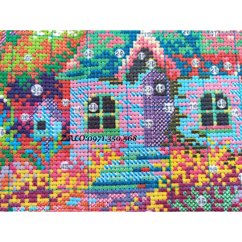 Tranh thêu chữ thập Ngôi nhà hạnh phúc F226-73x51cm
