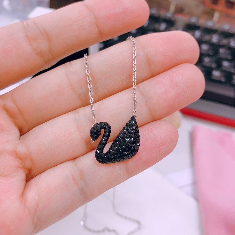 Dây chuyền thiên nga đen chuẩn bạc Ý s925 cao cấp sang trọng - Kho sỉ bạc Nhất Linh