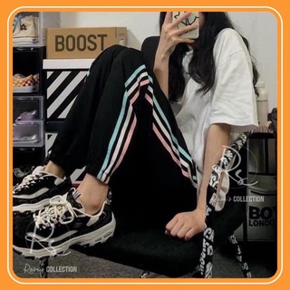 Quần jogger bom thụng thể thao chun gấu 3 sọc 3 màu