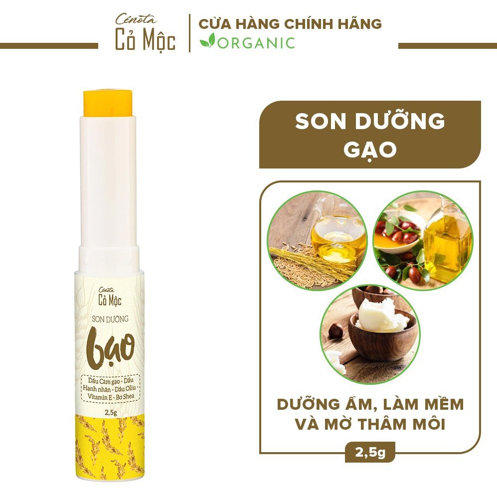 Son dưỡng gạo Cenota 2.5g, son dưỡng giảm thâm môi