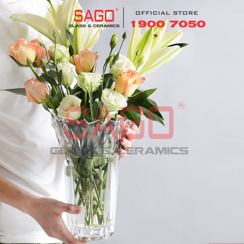 Bình Cấm Hoa Kim Cương Cao Cấp