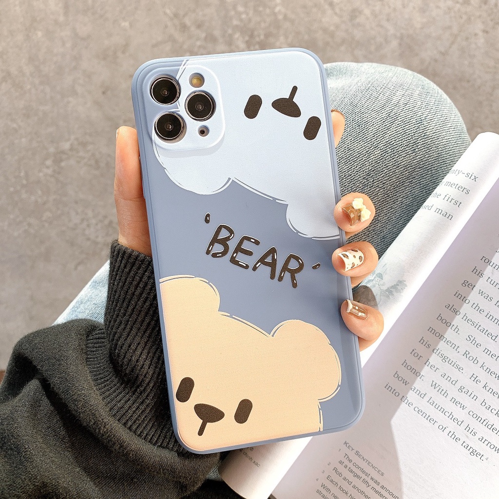 Ốp Lưng Silicon Màu Bảo Vệ Camera BEAR - E093