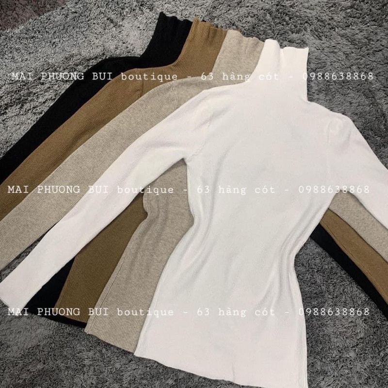 Áo len cổ lọ chất len mềm MPB xinh xắn