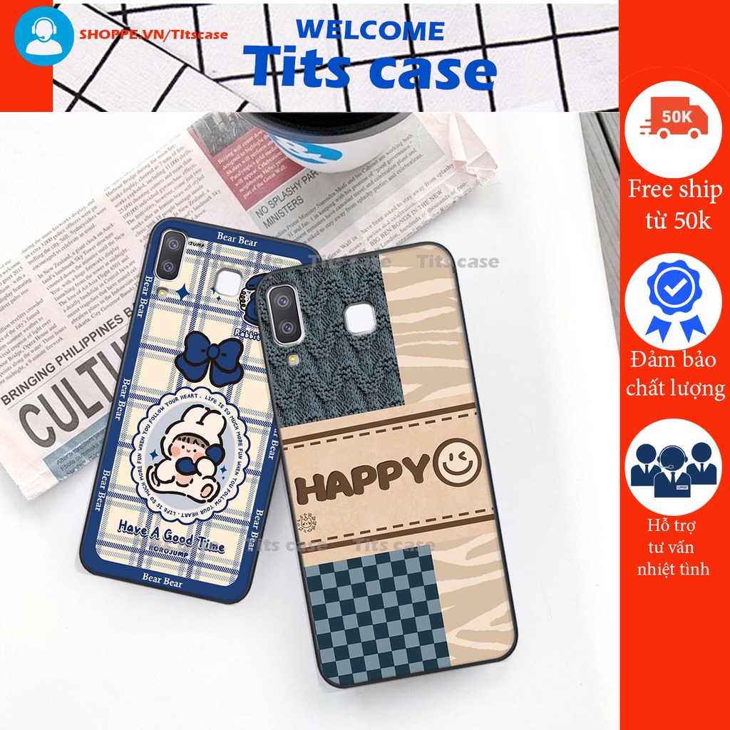 Ốp lưng Samsung Galaxy A8 STAR in hình bò sữa, gấu be@r, cute cực  ĐỈNH -  cực CHẤT-  cực COOL