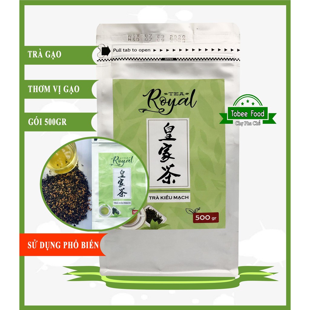 Trà kiều mạch royal túi 500g - nguyên liệu trà sữa thanh mát vị gạo rang - ảnh sản phẩm 2