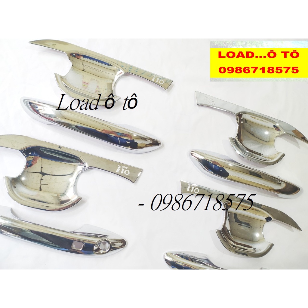 Bộ Ốp Tay Hõm Cửa Xe Huyndai Grand I10 2023-2014 Cho Bản Hachback Và Sedan Nhựa ABS Mạ Crom Cao Cấp
