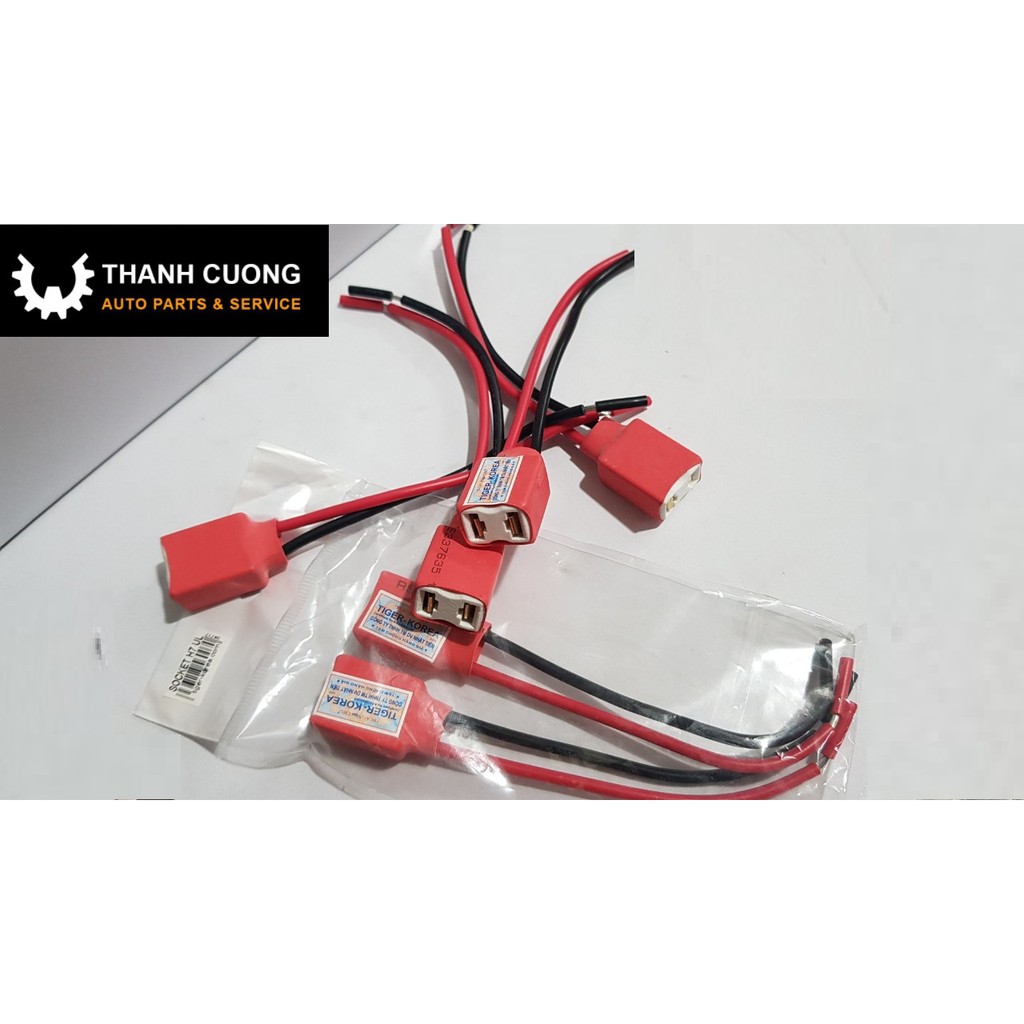 Chuôi  đèn : H1,H3,H4,H7, H8, H11,9005,9006...... Chính Hãng Tiger bằng Sứ, Nhựa Chịu Nhiệt Cao Cấp
