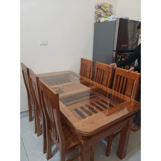 BỘ BÀN ĂN (gỗ xoan ta)kênh tự vận chuyển 500k