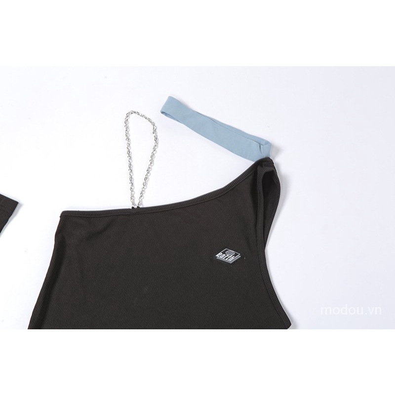 Đầm cotton ngắn tay màu sắc thời trang cho nữ