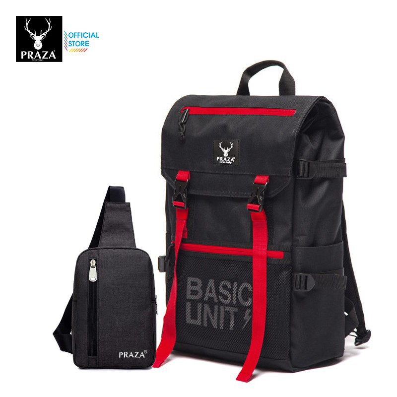 [VIP] [NHẬP MÃ MASOPRA7 GIẢM 15%] - Combo Balo Laptop Năng Động Praza & Túi Đeo Chéo Ipad PRAZA  - BL175DC095D 