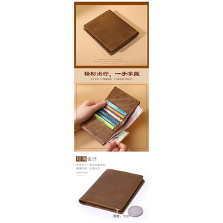 (Giảm Mạnh) Ví Da Mini Siêu Mỏng Cho Nam