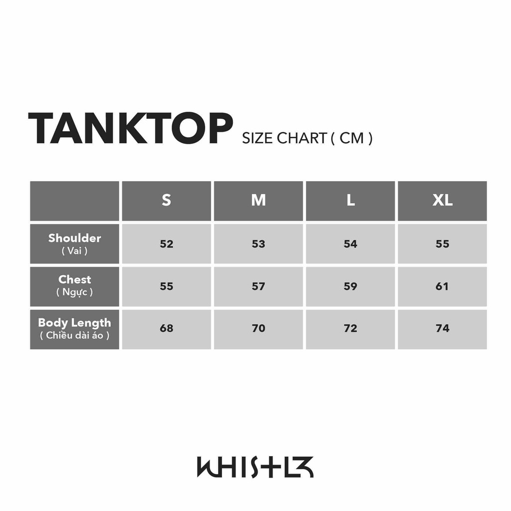 Áo Tank Top nam Whistl3 W3 logo ASLTW Tank Top màu trắng đen