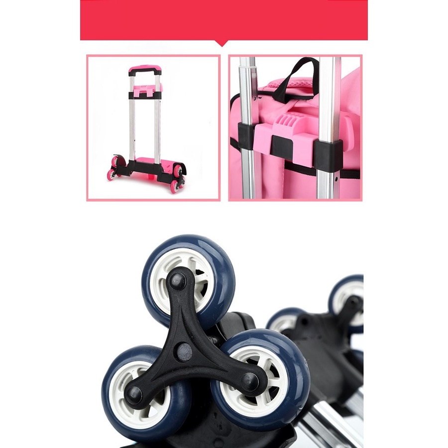 Cần Kéo Cho Balo Kéo 6 Bánh, Cần Kéo Balo Cho Học Sinh Đi Học Hàng Loại 1