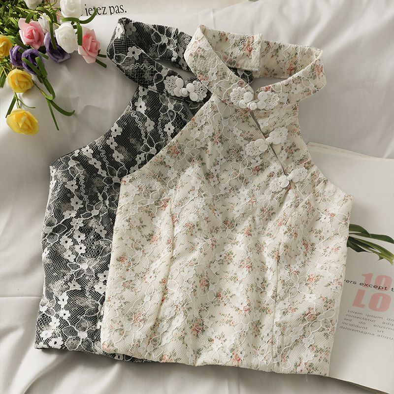 ÁO SƯỜN XÁM HOA REN CÁCH TÂN FULL MÀU