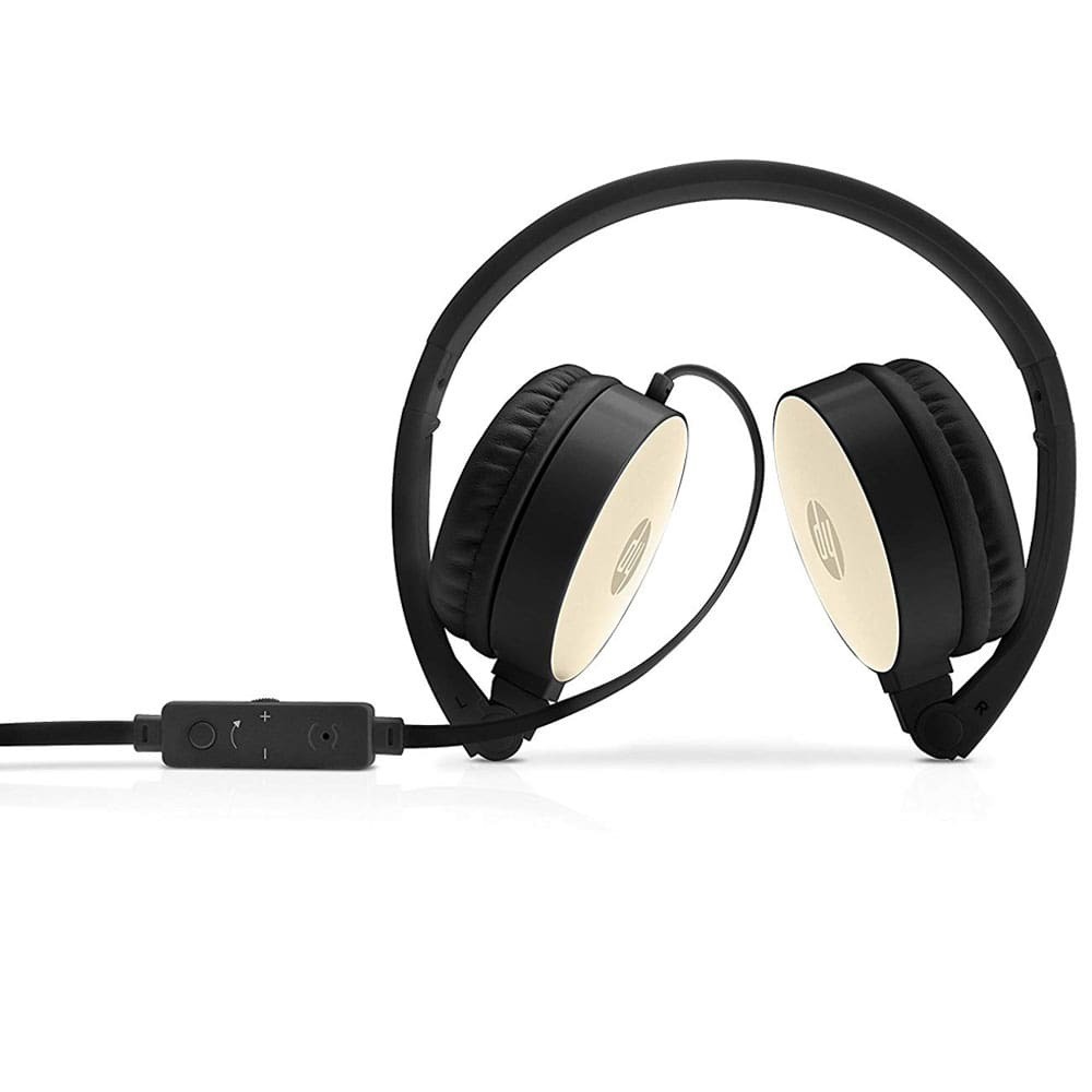 Tai Nghe Có Dây HP Stereo Headset H2800 Có Mic _ Black-Gold