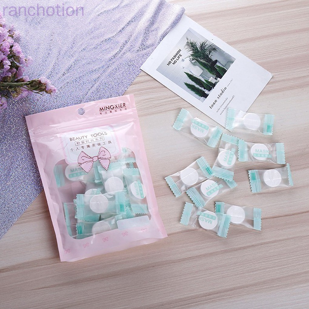 (Hàng Mới Về) Set 30 Mặt Nạ Nén Chất Liệu Cotton Không Dệt Tự Chăm Sóc Da Mặt | BigBuy360 - bigbuy360.vn