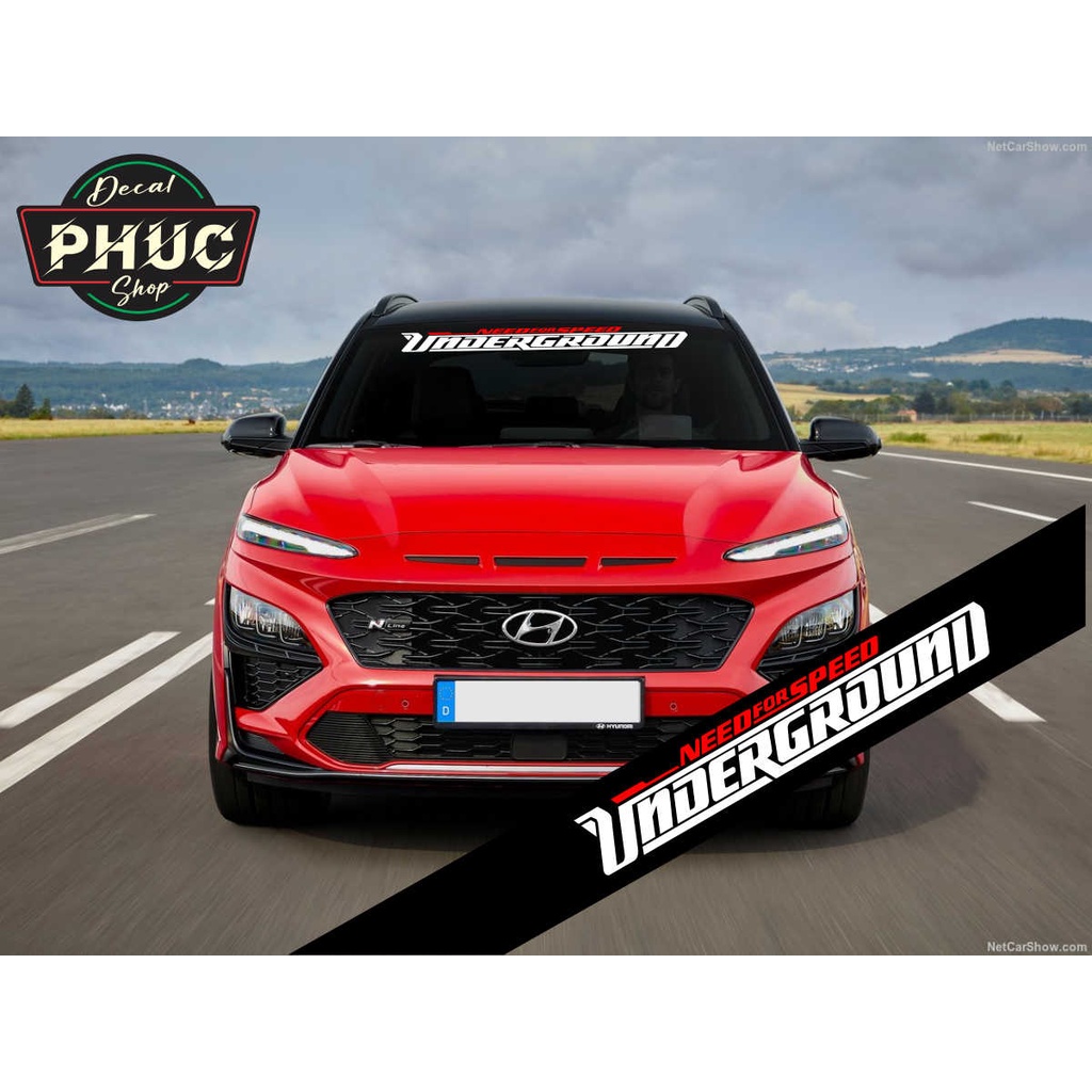 Tem dán kính lái chống nắng ô tô mẫu NEED FOR SPEED