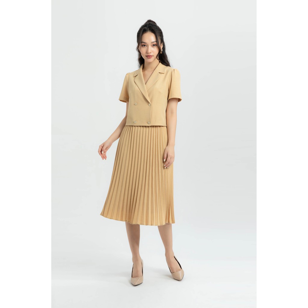 [Mã WABRIVY33 giảm 10% tối đa 50k đơn từ 250K] Áo công sở tay ngắn nữ IVY moda MS 63M5908
