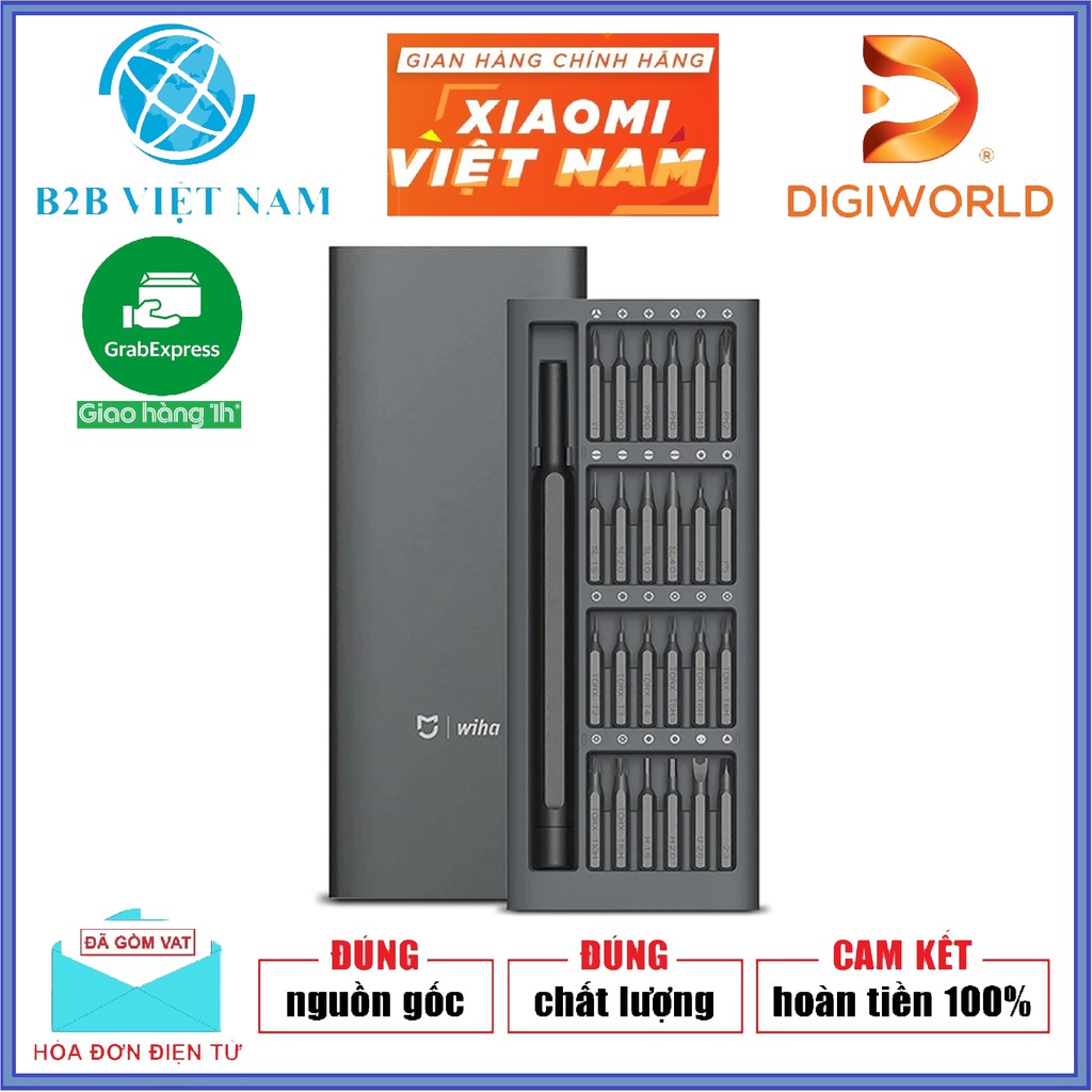 Bộ tua vít 24 món Xiaomi Mijia Wiha đầu nam châm sửa chữa thông minh - hàng chính hãng Xiaomi