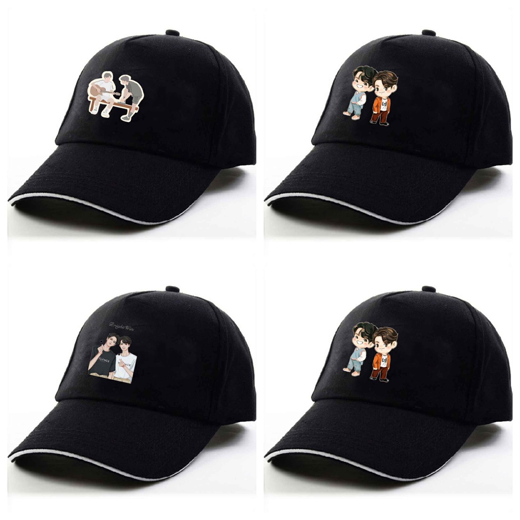 Mũ lưỡi trai in hình  BRIGHTWIN 2gether BL Thái Lan xinh xắn thời trang phong cách anime chibi cá tính