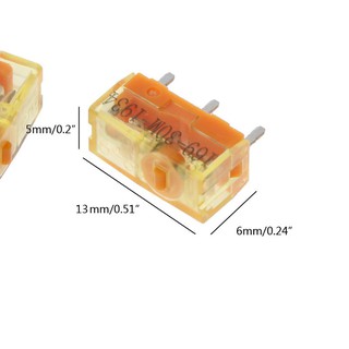 RUN♡ 2Pc TTC Dustproof Gold Mouse Micro Switch Micro Button Gold Contactor 30 Million