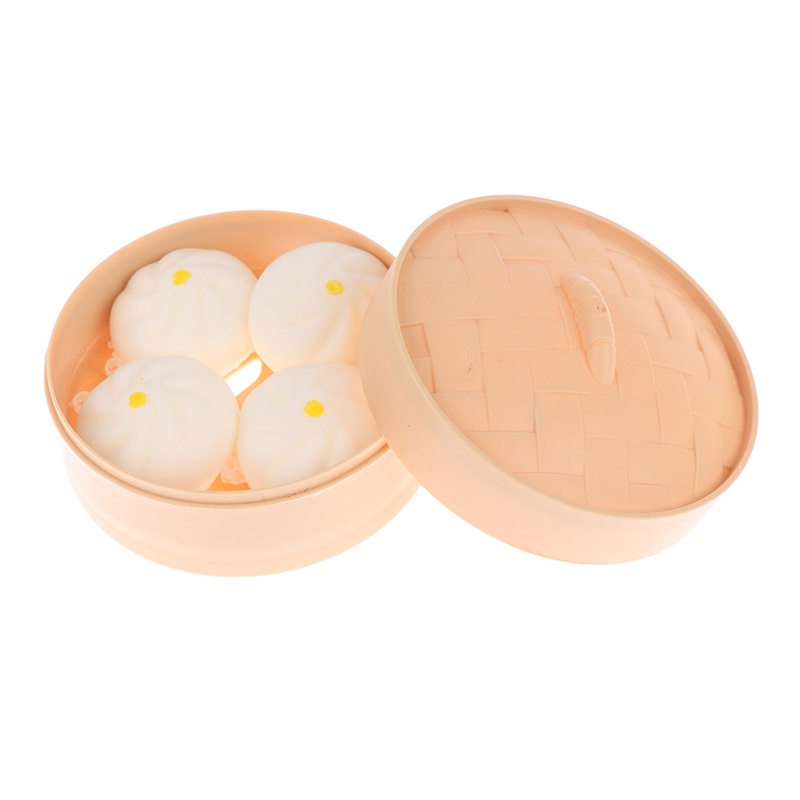 1 Bộ Đồ Chơi Xốp Squishy Giảm Stress Hình Bánh Bao Dễ Thương Cho Bé