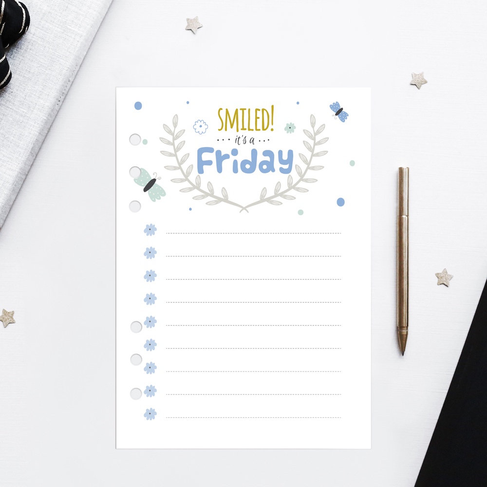 Ruột giấy sổ còng SELF PLANNER lập kế hoạch hàng ngày in màu và line art tự sáng tạo (không kèm còng)