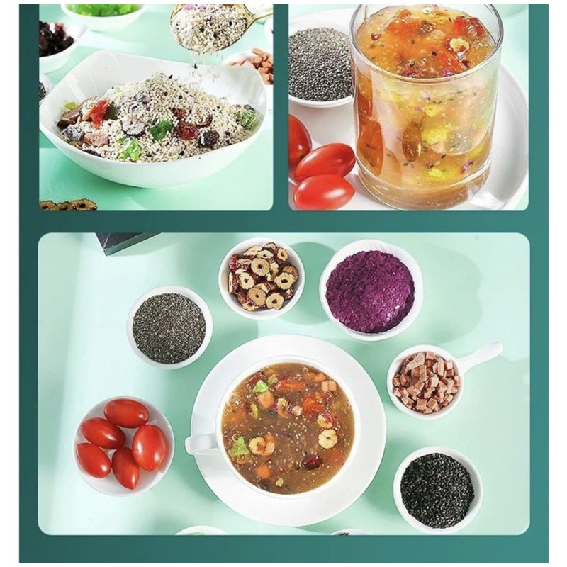 Bột củ sen mix hạt dinh dưỡng , dưỡng nhan ,hạt chia 500g