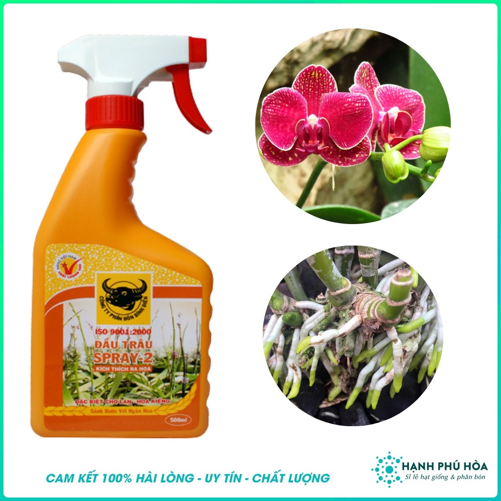 Bộ Ba Phân Bón Lá Cao Cấp Đầu Trâu Spray 1,2 & 3 500ml/Chai- Chuyên Hoa, Cây Kiểng, Dưỡng Hoa Lâu Tàn, Dạng Xịt