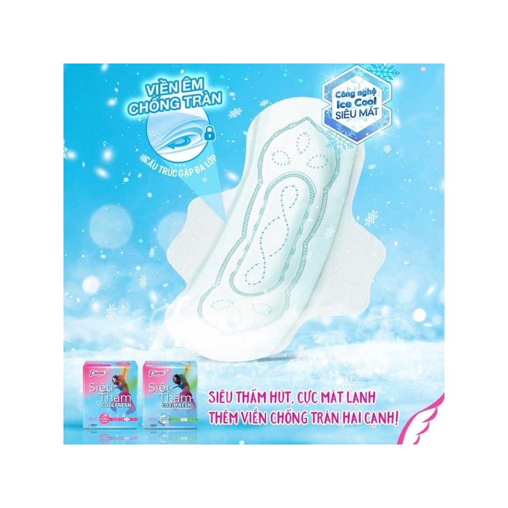 Combo 10 Gói Băng Vệ Sinh Diana Cool Fresh  2miếng/gói