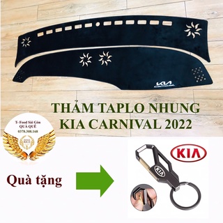 Thảm taplo nhung mềm ô tô Kia Carnival 2022