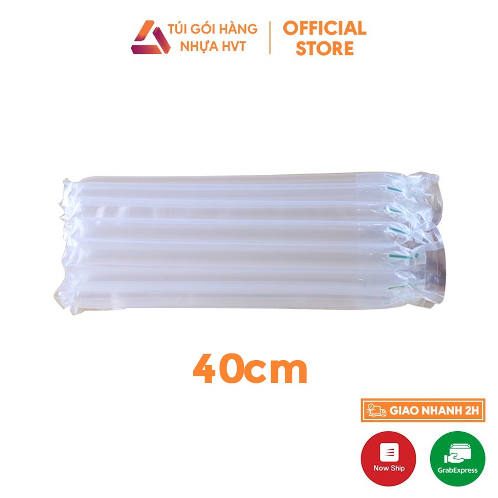 Cột khí nilon chống sốc đóng gói hàng NHỰA HVT HCM size 40cm