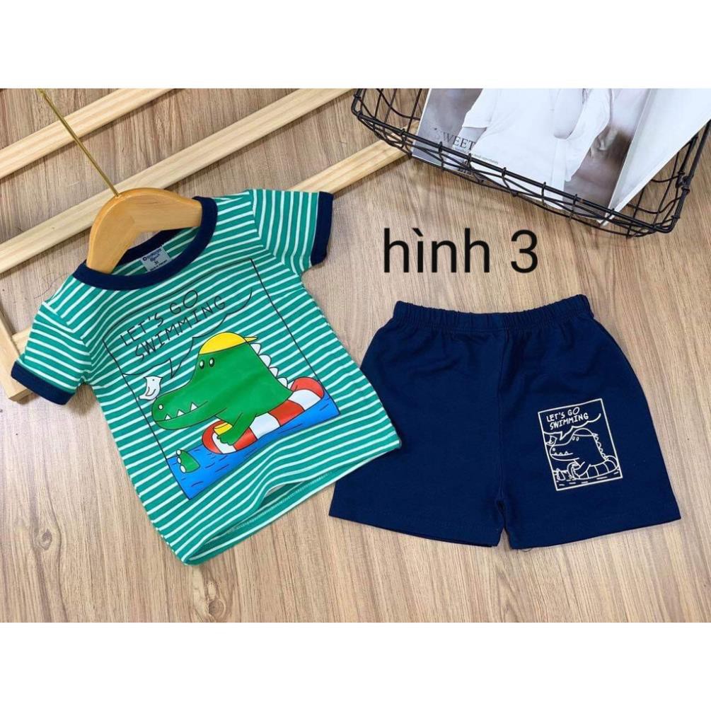 Sỉ BỘ NGẮN TAY DỄ THƯƠNG THUN COTTON BÉ TRAI - ĐỒ BỘ TRẺ EM - My Store