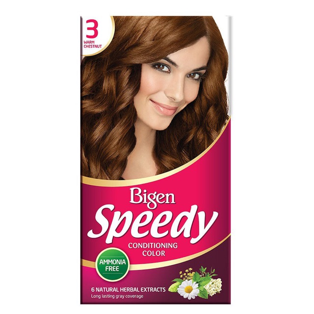 [Chính Hãng] Thuốc nhuộm tóc phủ bạc Bigen Hồng Speedy Color Cream 80ml phủ bạc hoàn toàn 100% đều màu suôn mềm bóng tóc