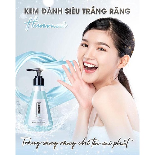 💕TẶNG 4 NẠ NGỦ COLLAGEN💕 Kem Đánh Răng Hunmui Trắng Răng Thơm Miệng Giảm Ố Vàng