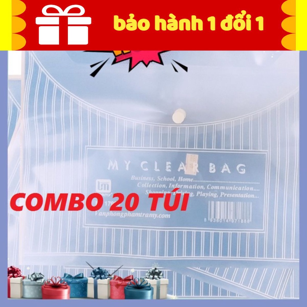COMBO 20 TÚI CÚC ĐỰNG TÀI LIỆU CLEAR BAG