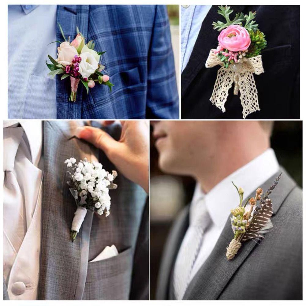 VANES1 Ghim Cài Áo Hình Hoa Giả Đa Năng Thời Trang Cho Nam Nữ