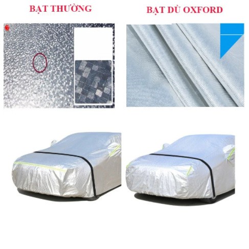 Bạt phủ, bạt trùm xe hơi có lớp tráng nhôm cách nhiệt,chóng nóng, chống mưa, chống xước ba lớp tráng bac