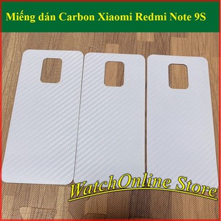 Miếng dán Carbon mặt lưng dành cho Xiaomi Redmi Note 9S