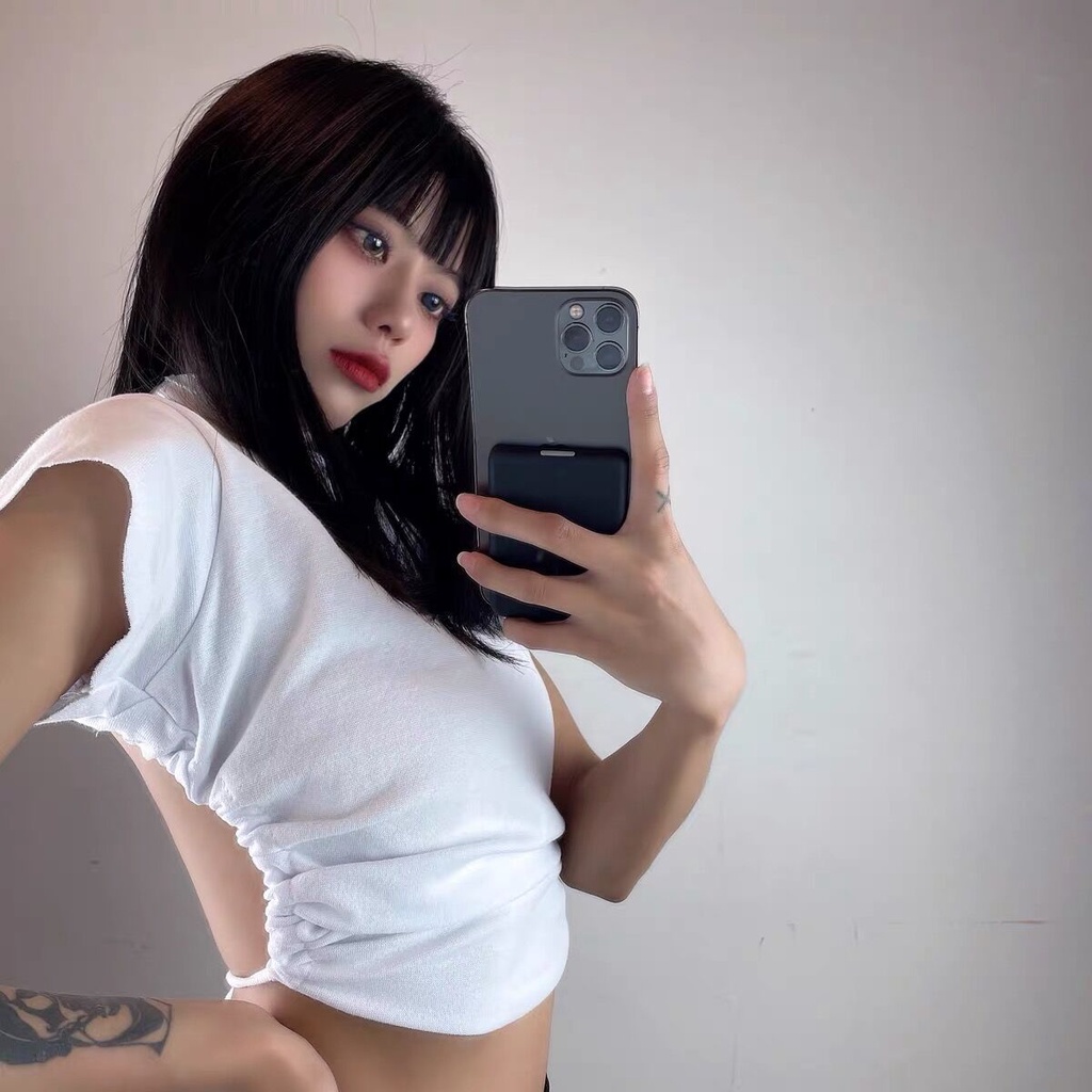 Áo Croptop Hở Lưng Quyến Rũ Phong Cách Âu Mỹ Cá Tính