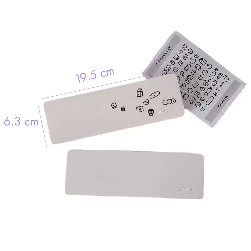 Hộp Bút Nhựa Trơn Đơn Giản DIY Simple Pencil Case