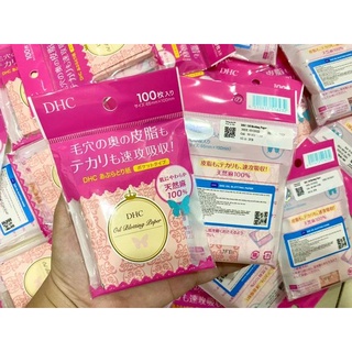 Giấy thấm dầu của dhc oil blotting paper 100 miếng