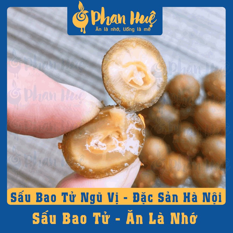 Ô mai xí muội sấu bao tử giòn ngũ vị Phan Huệ hộp 100g 300g 500g vị giòn chua cay mặn ngọt đặc sản Hà Nội