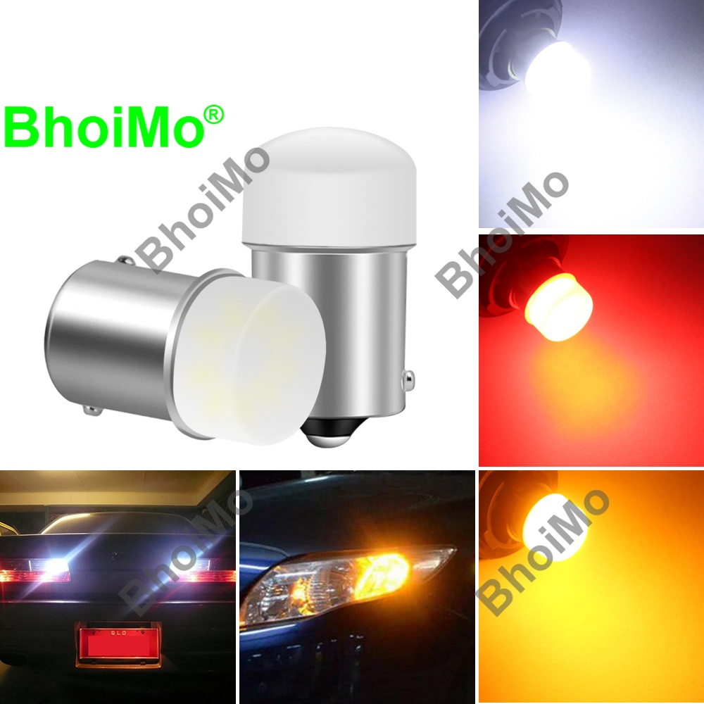 Bóng Đèn LED Gắn Phanh Xe Hơi 1156 Ba15S P21W Bay15D 1157 P21 / 5w S25 9smd 3014 Dc12V Chống Thấm Nước tiện dụng
