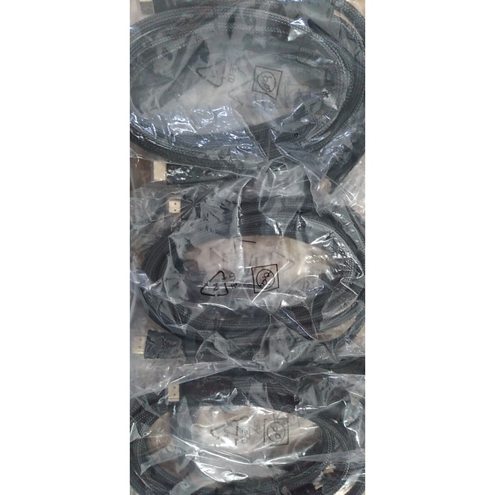 Cáp HDMI chính hãng từ Hikvision 2m 2met bọc lưới, cục chống nhiễu 2 đầu (camera,máy tính, máy chiếu,tivi)