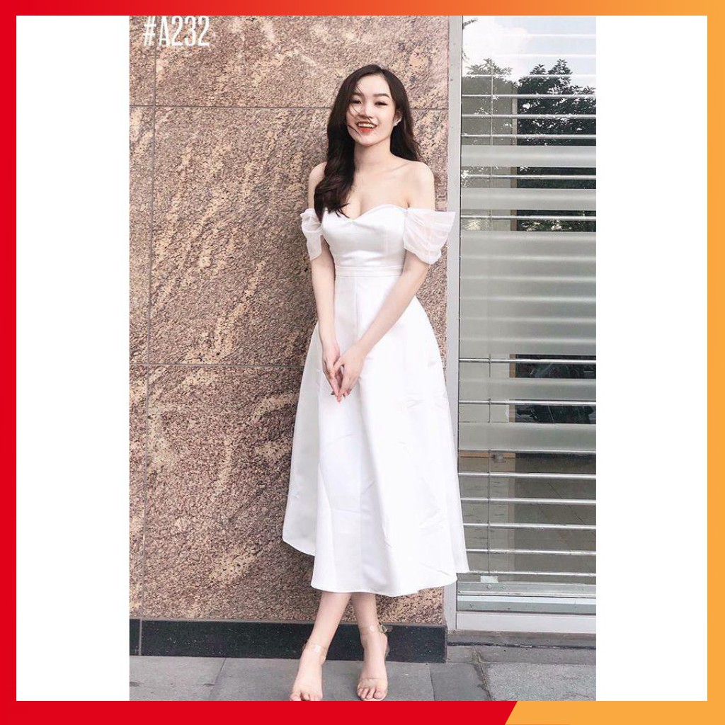 Đầm dự tiệc cúp ngực trễ vai dáng dài ROSSY Dress cực sang chảnh
