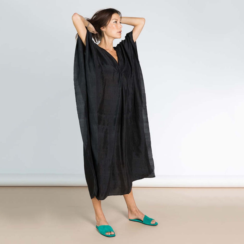 BBB Women’s Solid Color Beach Smock Loose Oversize Bikini Cover Up Sunscreen Beach Skirt Kimonos Bathing Suit