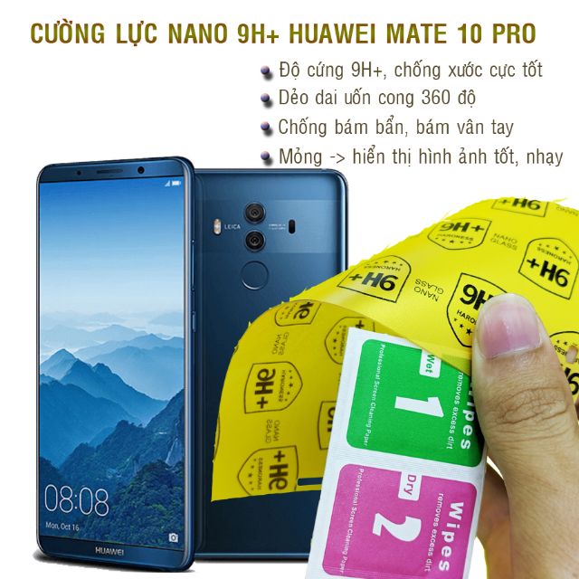 Dán cường lực dẻo nano Huawei Mate 10 Pro