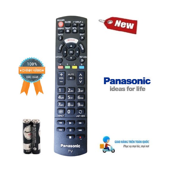 Điều khiển tivi Panasonic hàng chính hãng theo TV 100% Tặng kèm Pin